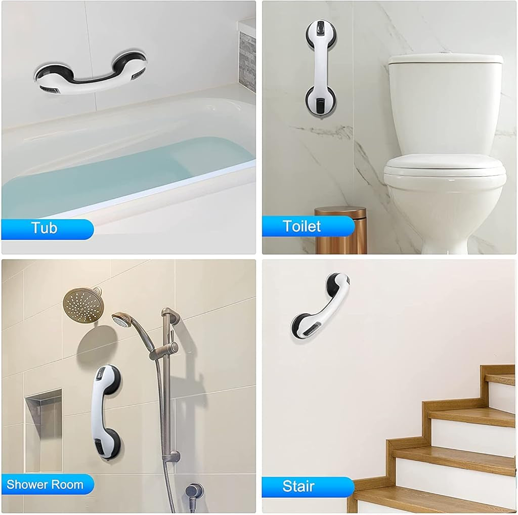 No-Drill Shower Handle – Easy Install Safety Grip!