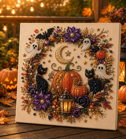 ✨ Halloween Pearl Art DIY Kit – Turn Tiny Pearls into Spooky-Cute Magic