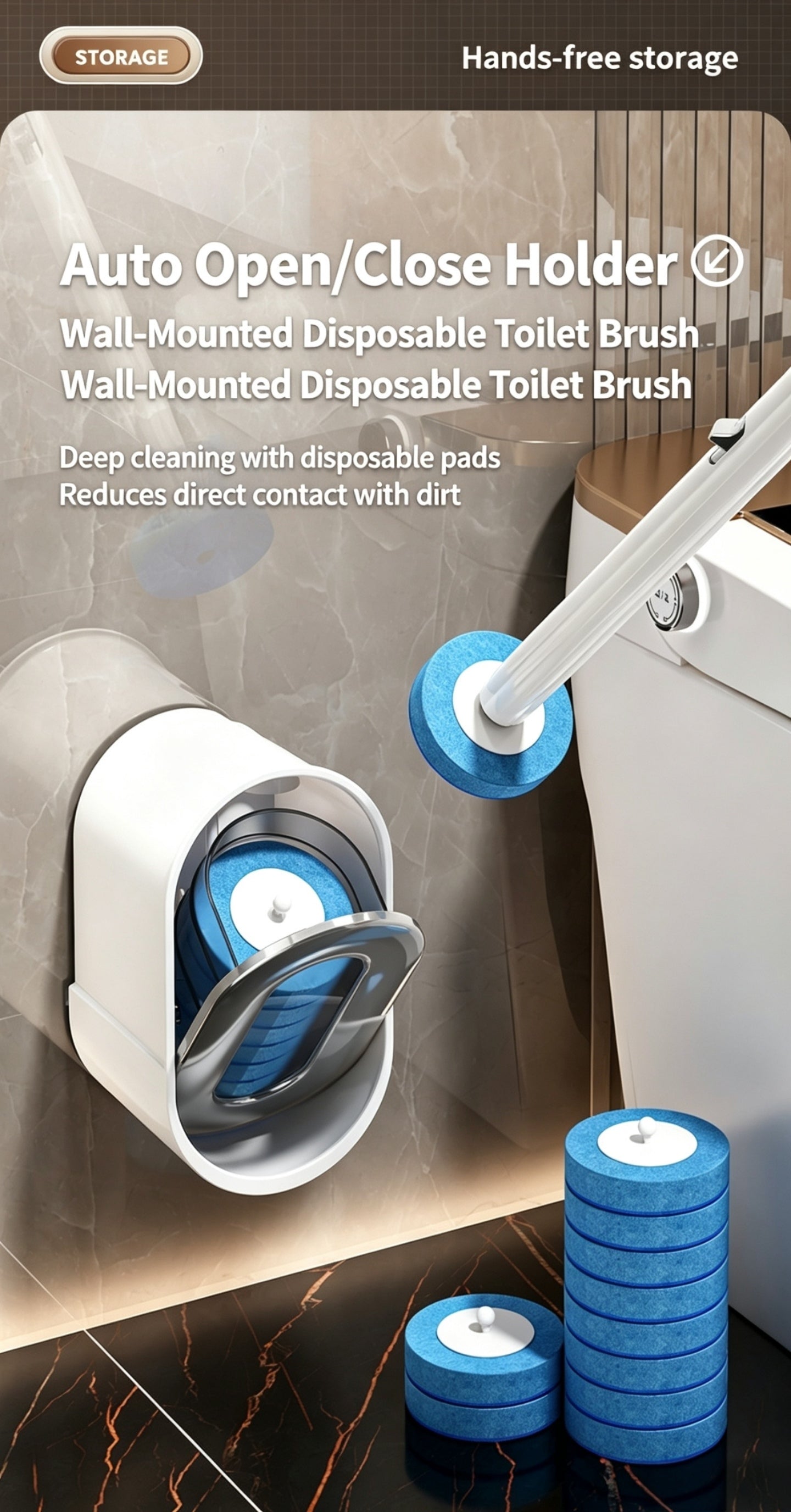 🚽 Mess-Free Disposable Toilet Cleaning System