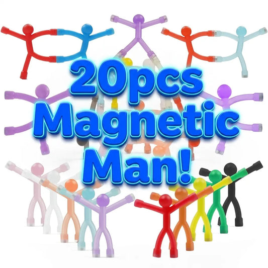🌈 Colourful Magnetic Man Fidget Toy for Kids & Adults Stress Relief