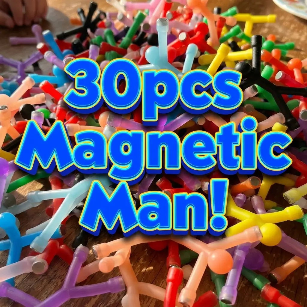 🌈 Colourful Magnetic Man Fidget Toy for Kids & Adults Stress Relief