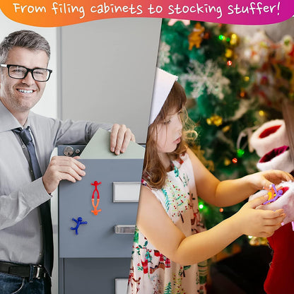 🌈 Colourful Magnetic Man Fidget Toy for Kids & Adults Stress Relief